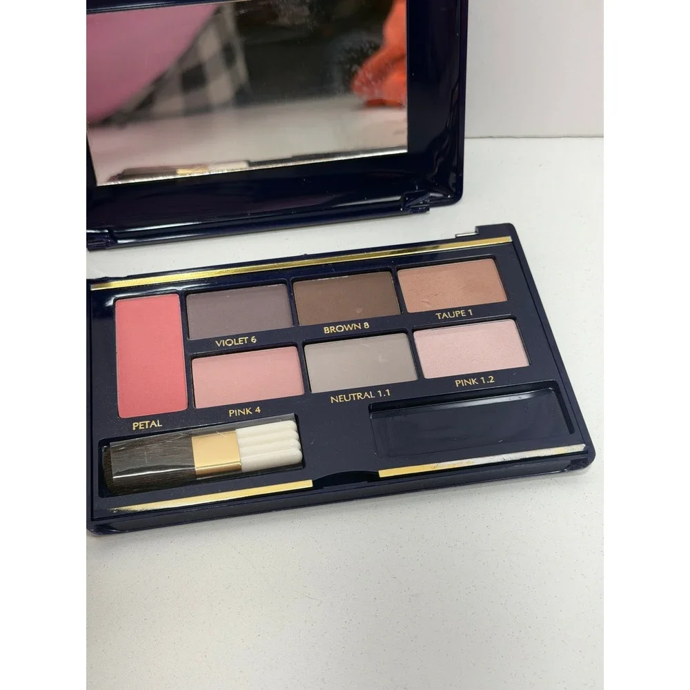Estee Lauder Compact Disc‎ Eyeshadow Blush Palette Vintage 6 Shades BROKEN CASE